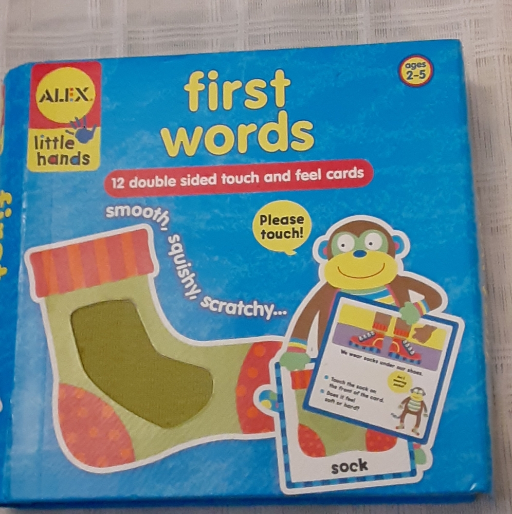 First Words by ALEX/little hands Ages 2-5 Touch, See, Count, Spell Storage Box